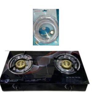 Cuisinière 2 feux Vitré automatique.