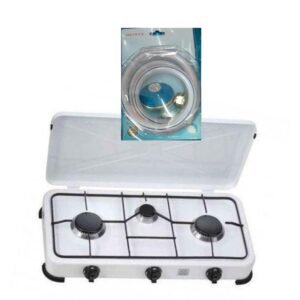 Cuisiniere 3 feux manuelles.